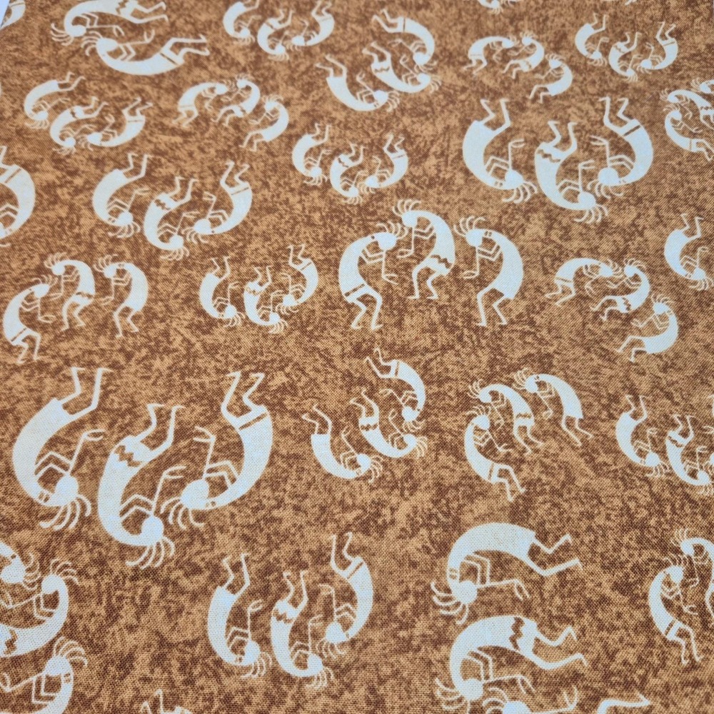 Navajo Nation by Moda Kokopelli Tan Brown Mottled Fabric 1 Yard